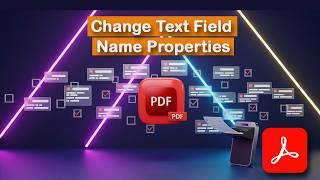 How to change text field name properties in pdf using Adobe Acrobat Pro DC