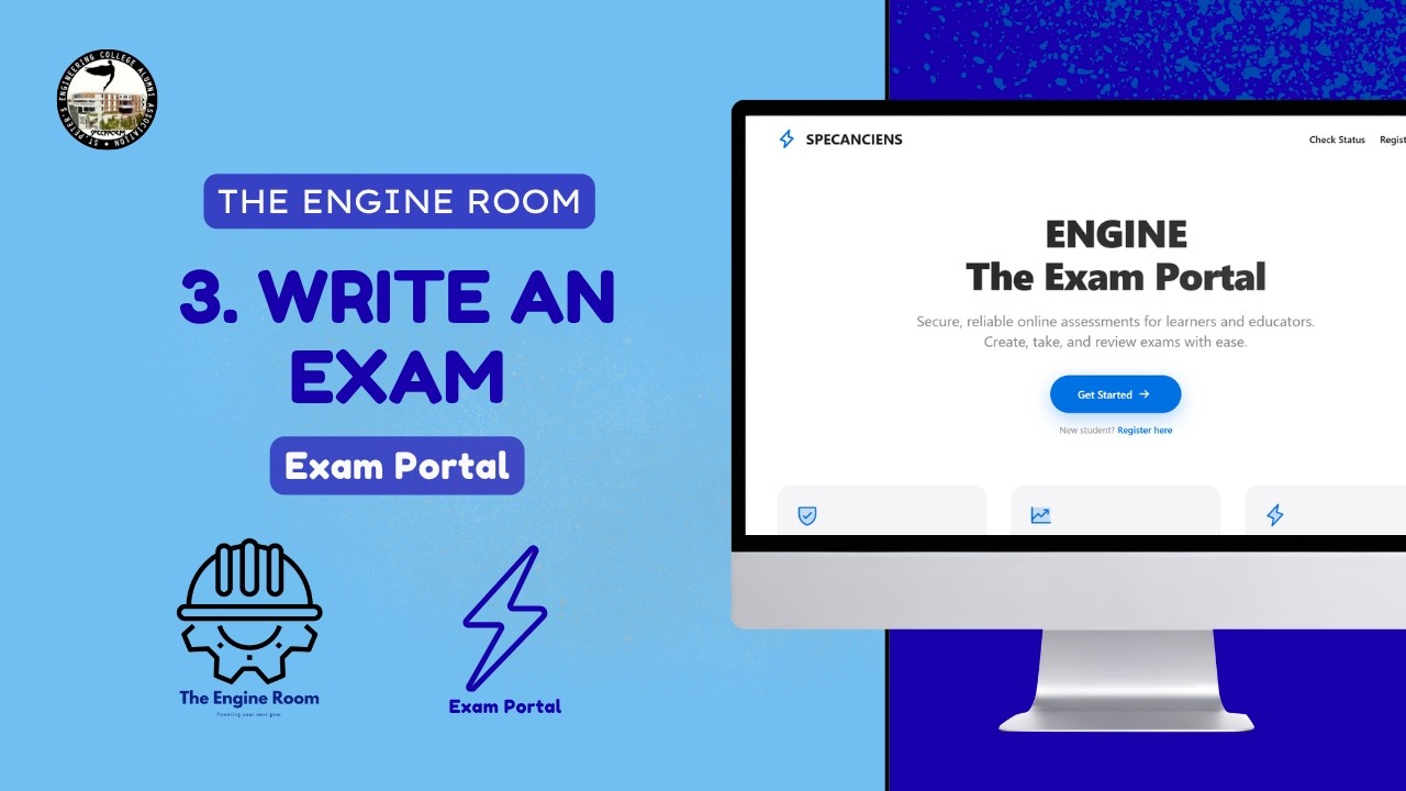 3.Write an Exam || Exam Portal || The Engine room