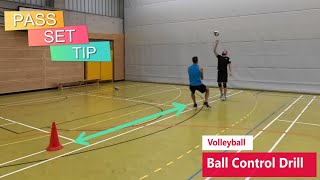 🇺🇸/🇬🇧 | Pass-Set-Tip | 🏐 Cardio Ball Control Exercise for Volleyball