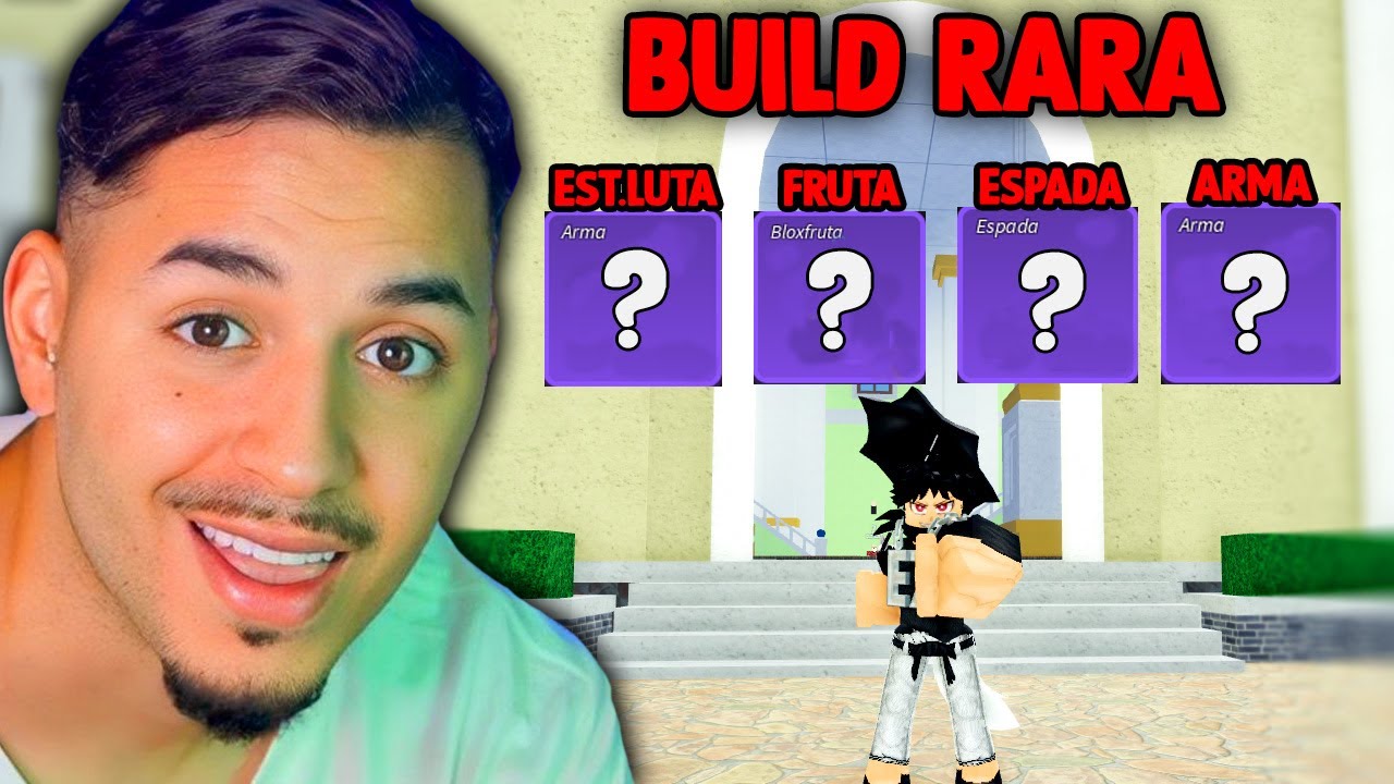 MONTEI uma BUILD de ITENS RAROS  e CACEI BOUNTY no Blox fruits 🔥