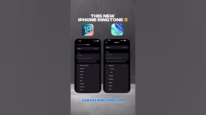 🔔iOS 18 vs iOS 26 Ringtone – Sound Evolution #garageringtones