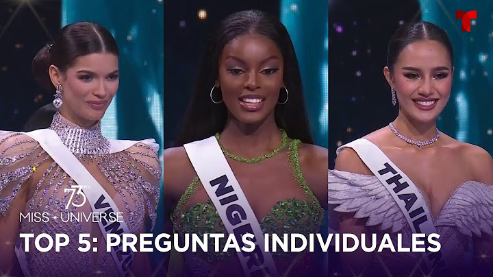 Las finalistas del TOP 5 contestan a la ronda de preguntas en Miss Universo 2024 | Telemundo