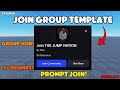 Join Group Prompt Template😈|| Studio Lite Tutorial #roblox