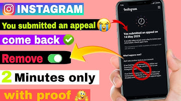 You submitted an appeal problem | instagram you submitted an appeal on 2025 | instagram appeal issue