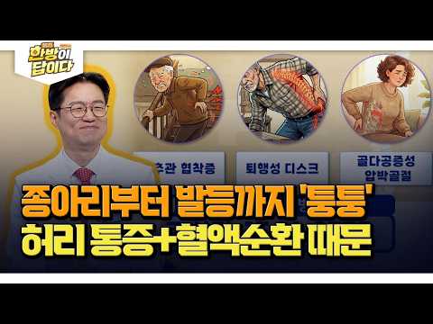 종아리부터 발등까지 '퉁퉁' 허리 통증·혈액순환 때문 #다리부종 #한방치료 [한방이 답니다]