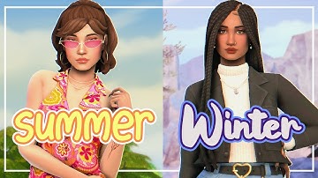 🌞 ⛄ Summer and Winter | The Sims 4 Create a Sim + CC links