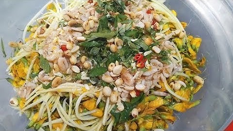 GỎI TÉP RONG BÔNG ĐIÊN ĐIỂN món ăn đặc sản miền tây -cơmquêmiêntây