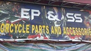 dito ako ngayon sa EP & SS motorcycle parts and accessories shop Agnes Valle sumulong highway