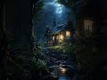 🌿Whispering Rain: A Night of Cozy Comfort in a Starlit Forest Cabin #shorts #nature #relaxingsounds