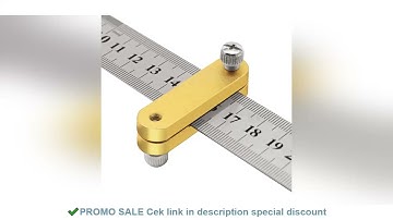 1Pc Steel Ruler Positioning Block, Carpentry Ruler Measuring Tool Woodworking Scriber Line Marking G