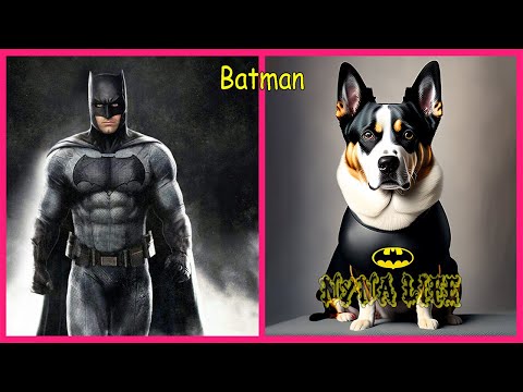 Superheroes Characters in Real Life Dogs 👉 @NynaLife