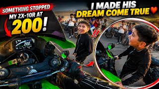 This Kid’s Reaction Made My Day ❤️| Ninja Zx10r dream bike | Why My ZX-10R Stopped at 200?😭