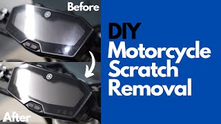 DIY: Motorcycle Dash Scratch Removal!
