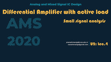 Diff Amp with Active Load Small Signal Analysis