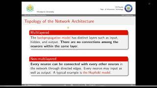 Soft Computing: Lecture 06 (Artificial Neural Network: Part I (BackPropagation Model))