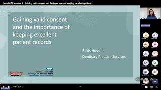 Dental CQC webinar 4 - Gaining valid consent and the importance of keeping excellent patient records