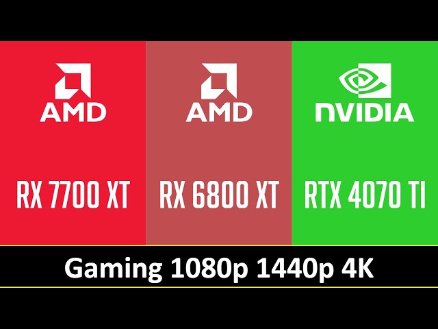 RX 7700 XT vs RX 6800 XT vs RTX 4070 TI 