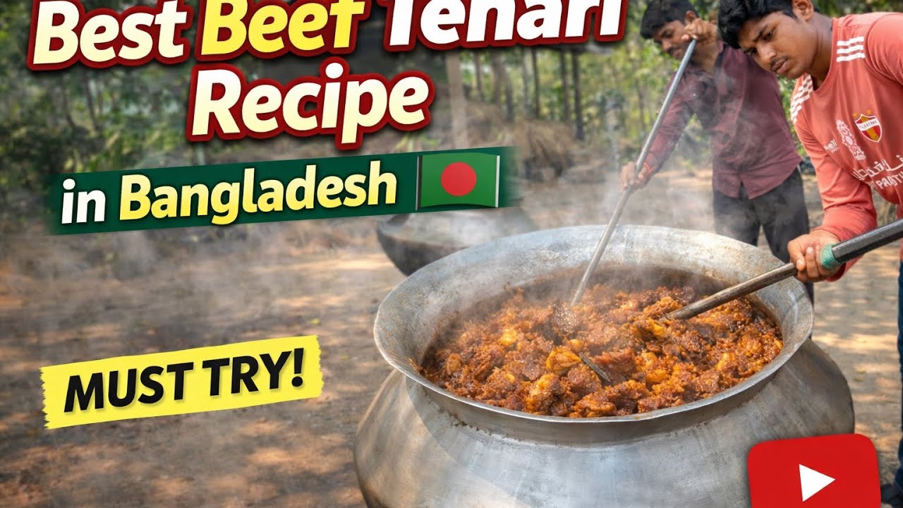 Village Style Beef Tehari Cooking | Bangladeshi Food Vlog