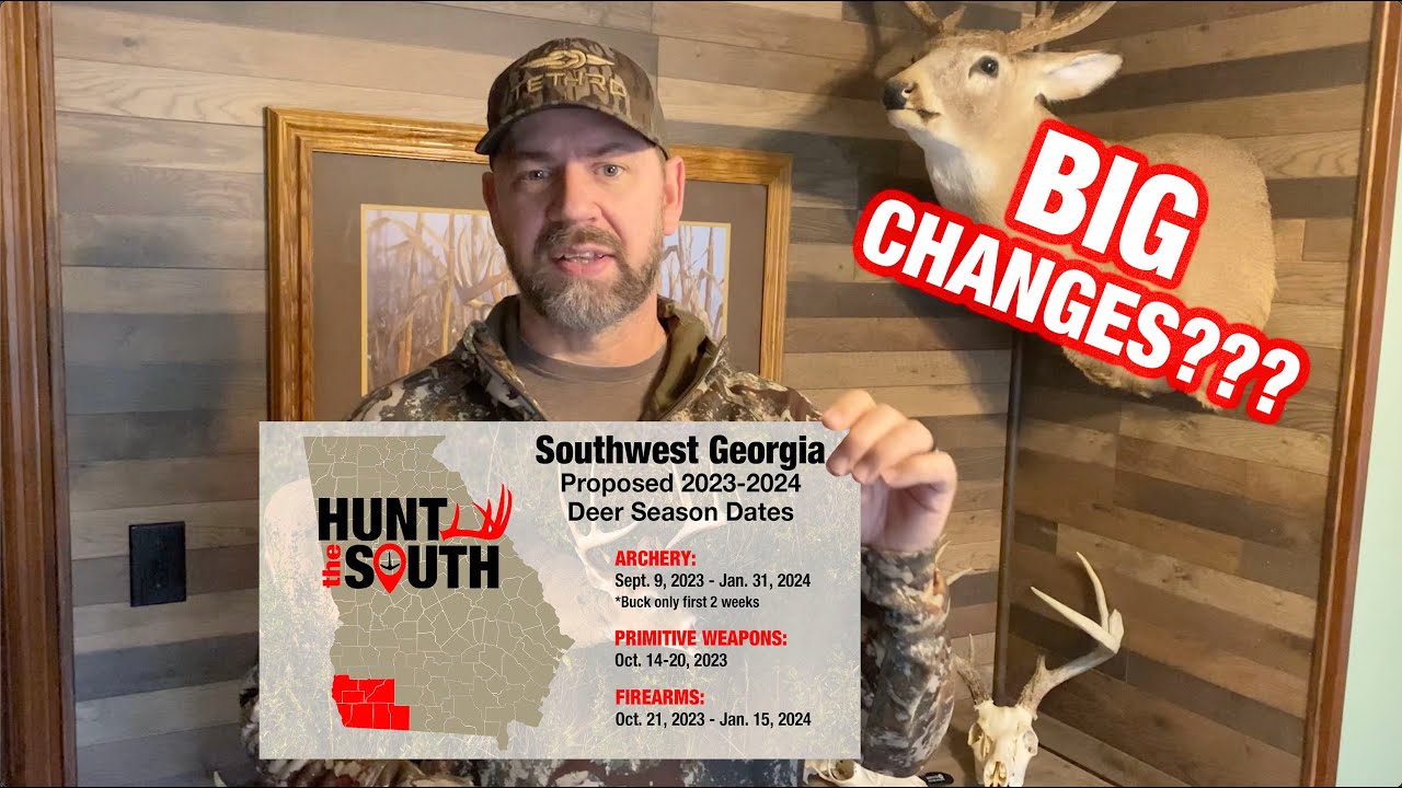 Georgia's Proposed 2023-2024 Deer Season Dates and Regulation Changes