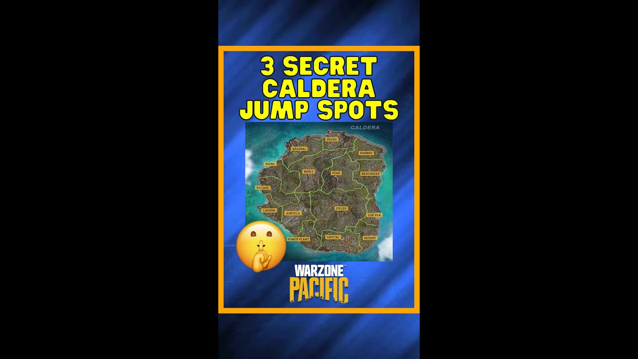 3 SECRET Jump Spots in Caldera 🤫 | Warzone Shorts 