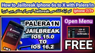 How to Jailbreak Iphone 6s to X FREE with "Palera1n" open menu iOS 15.x/16.x | 2023 | TECH City 2.0