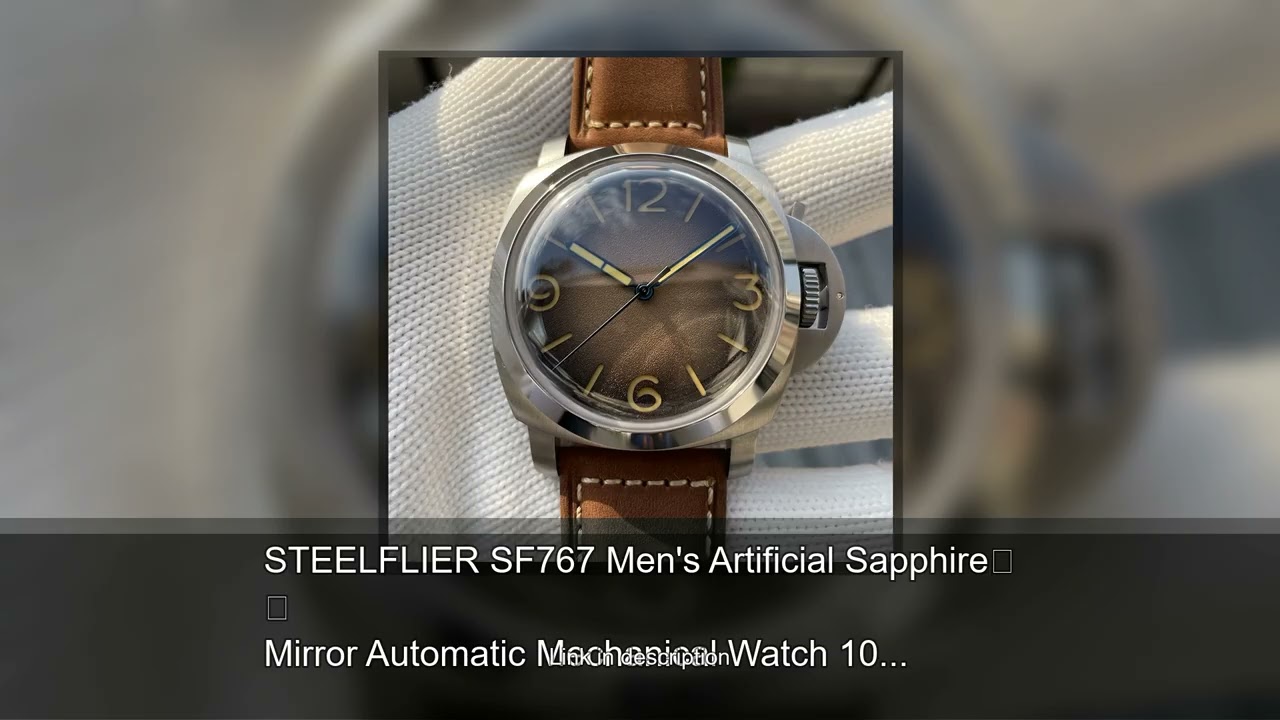 STEELFLIER SF767 Men's Artificial Sapphire Mirror Automatic Mechanical Watch 1000m Waterproof L