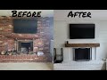 Easy Fireplace Remodel!!