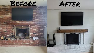 Easy Fireplace Remodel!!