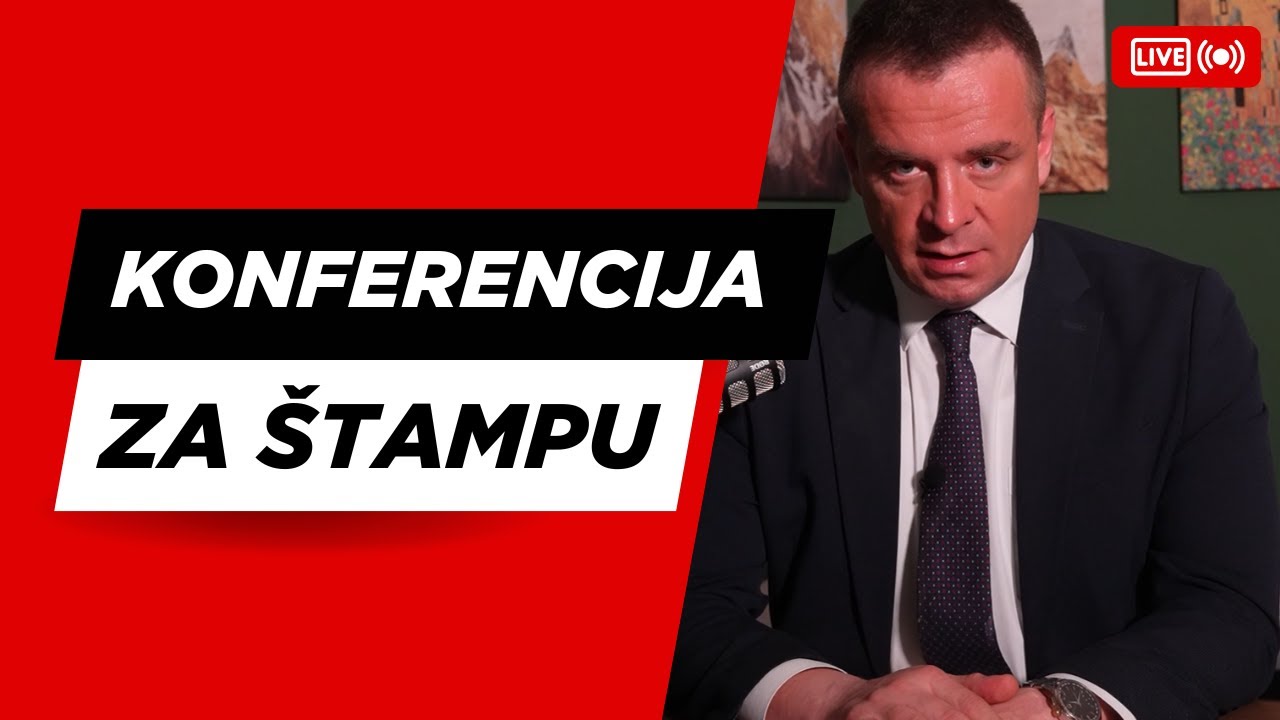 Konferencija za štampu - Čedomir Stojković