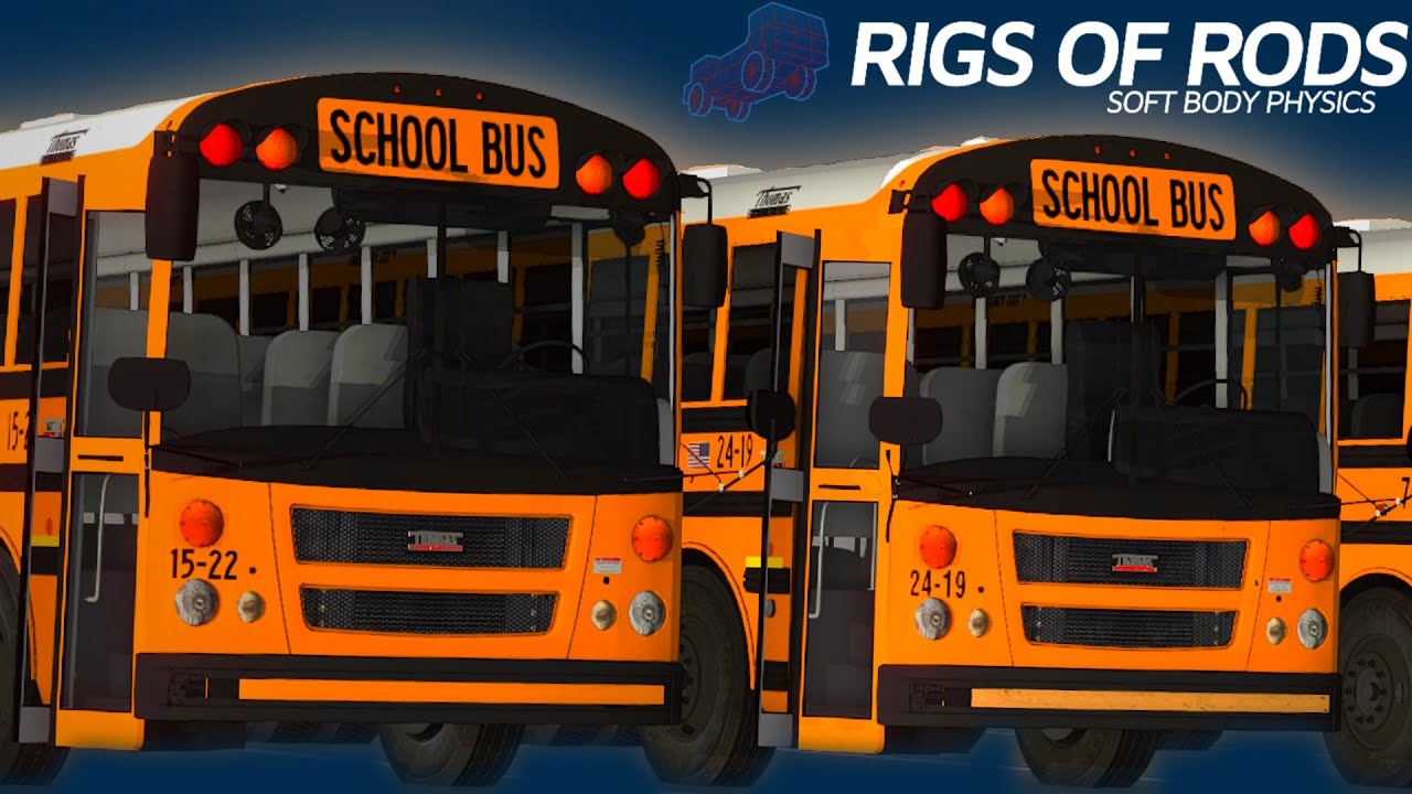 INTENSE School Buses IN ACTION! | (Rigs of Rods) - YouTube