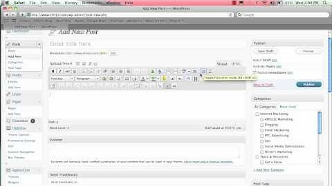 Wordpress WYSIWYG Editor Basics