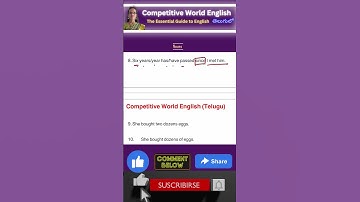 Common Errors on Nouns #9తెలుగులో  #englishgrammarforcompetitiveexam #commonerrors #ssc_cgl #sscchsl