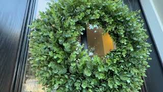 Is 20-Inch Boxwood Wreath, Artificial Boxwood Wreath Front Door Wreaths worth it? | Amazon Review