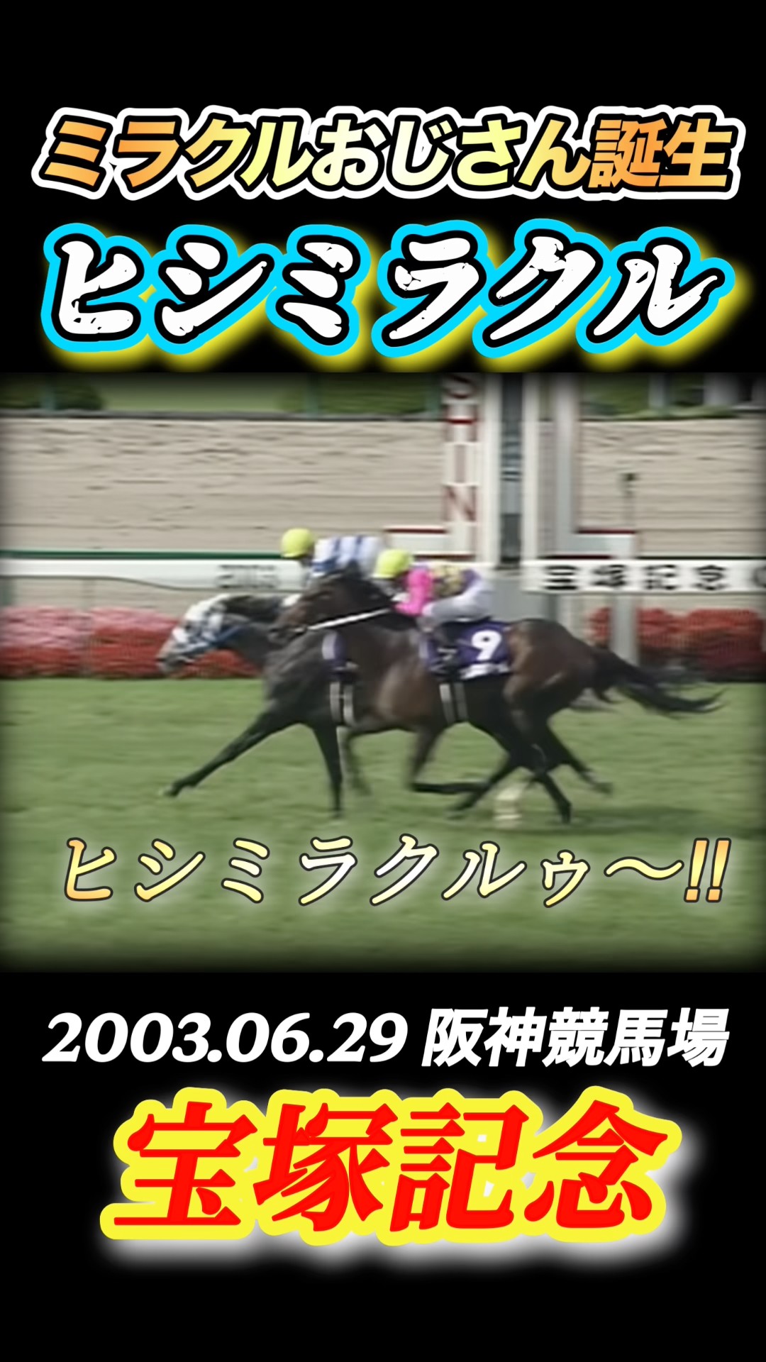 宝塚記念】ヒシミラクル豪華メンバー相手にGI3勝目！単勝2億円的中の