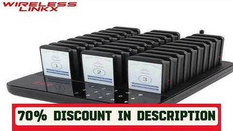A must-have product! Wireless Restaurant Pager System Waterproof Queue Paging Calling System Water