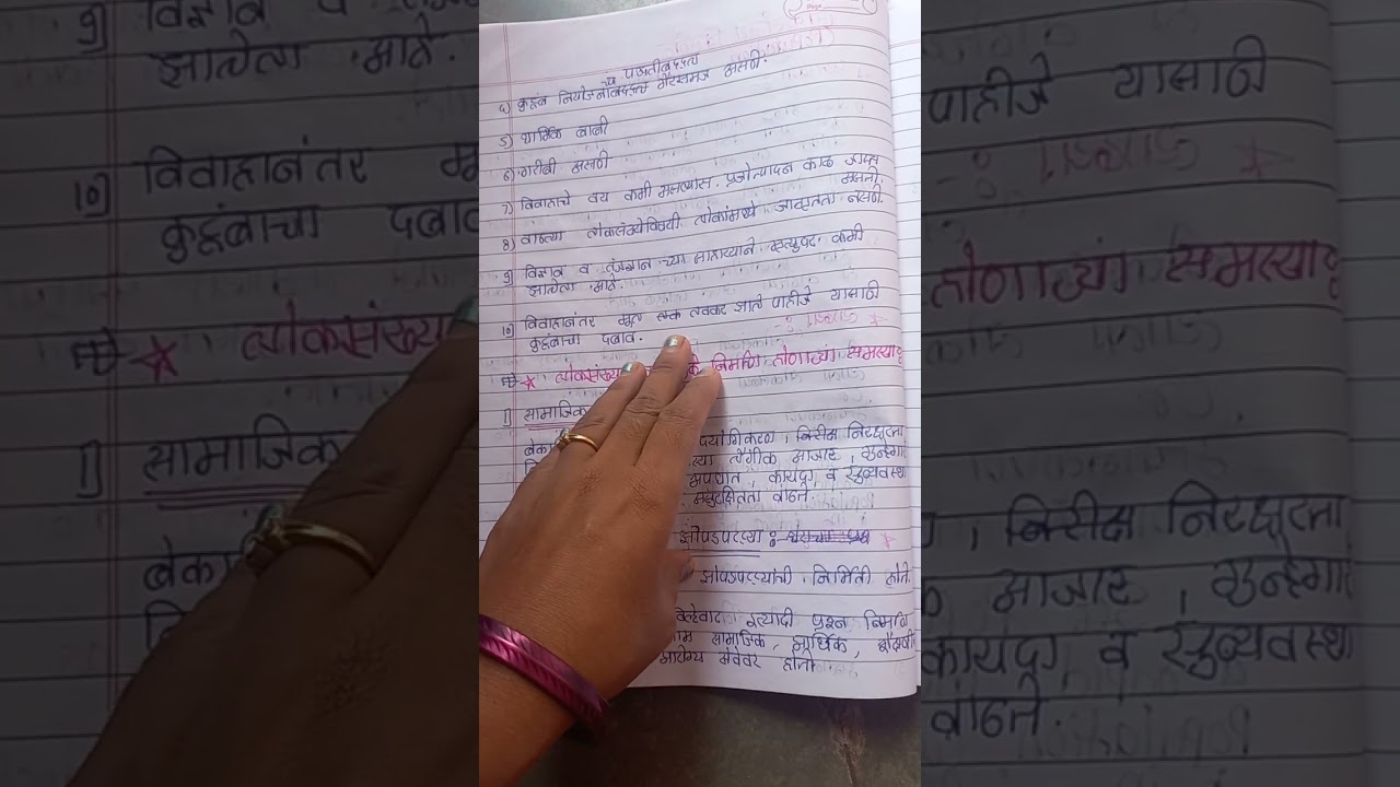 लोकसंख्या विस्फोट part-1 comunity health nursing Anm 1st year imp question आता मराठी मधे 😊🙏