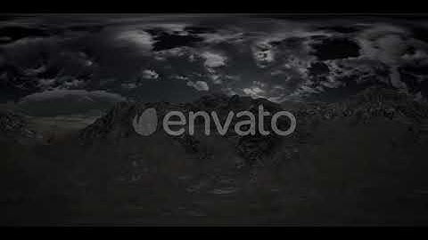 VR 360 Huge Dark Clouds Over Scottish Highlands | Motion Graphics - Envato elements