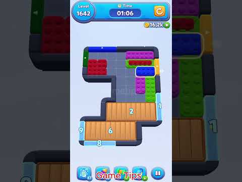 Color Block Jam level 1642 Solution Walkthroug