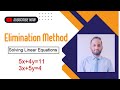 Elimination method || How to solve system of linear equations by using elimination method?