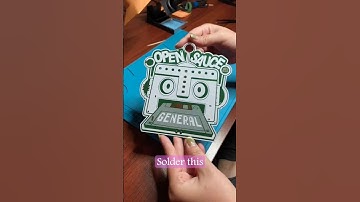 Soldering the 2025 @sauceplusofficial badge