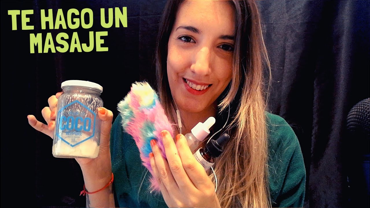 ASMR español - Masaje Facial para relajarte - Soft spoken