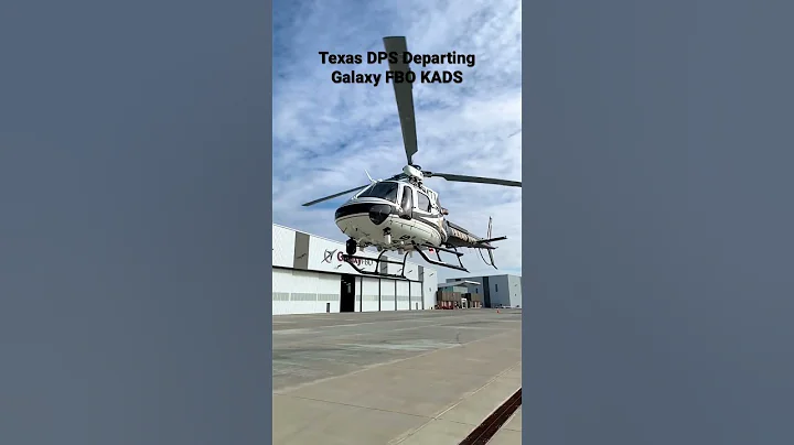 TexS DPS A-Star helicopter departing Galaxy FBO at...