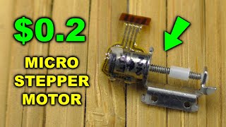 Cheap Stepper Micro Motor TEST and CRASH. Tiny stepper motor with screw