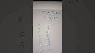 Mega Millions 07-02-2023 || American Jackpot lottery || #shorts