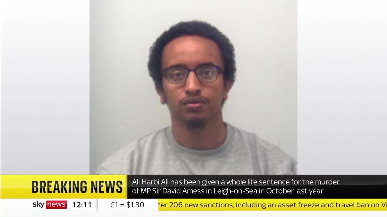 Terrorist Ali Harbi Ali who murdered MP sentenced to whole-life order