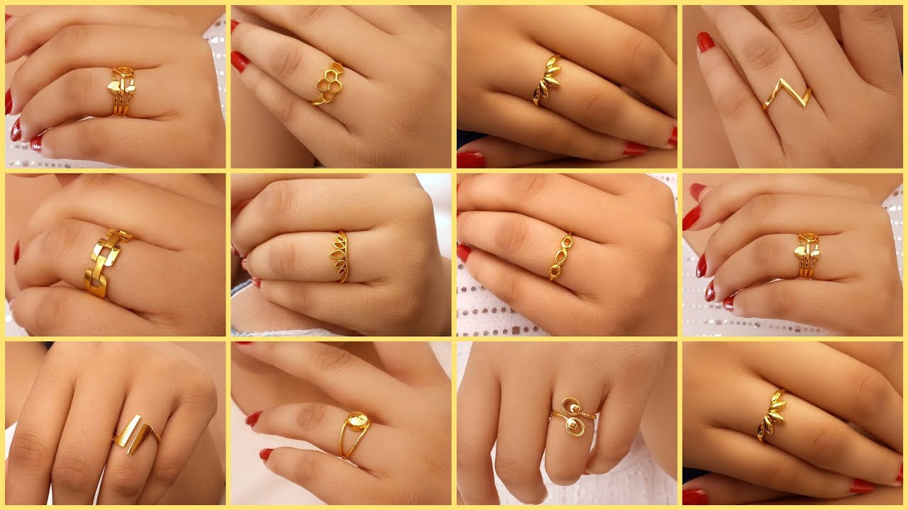 Latest Light 22k Gold Ring Designs with Weight and Price 2022|  #IndhusJewellery - YouTube