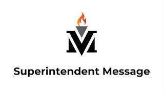A Message From Our Superintendent