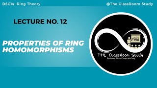 12 Properties of Ring Homomorphisms #homomorphism