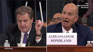 WATCH: Rep. Turner questions Sondland's 'somewhat circular' testimony | Trump's first impeachment