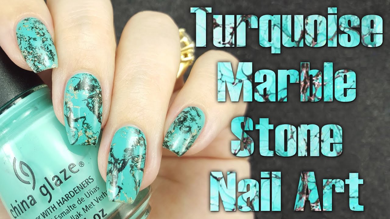 wallpapers Turquoise Marble Nails turquoise marble stone nail tutorial